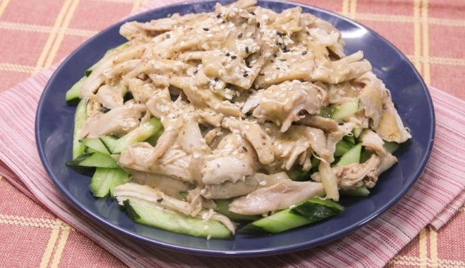 麻醬手撕雞做法